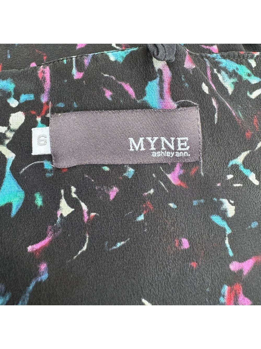 MYNE Silk Mini Dress Size 6 Y2K Indie Designer Party Cocktail Core Aesthetic - Picture 11 of 13